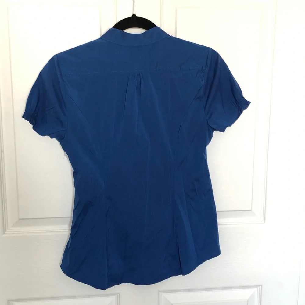 Express Ruffle Blouse - Blue - Picture 2 of 3